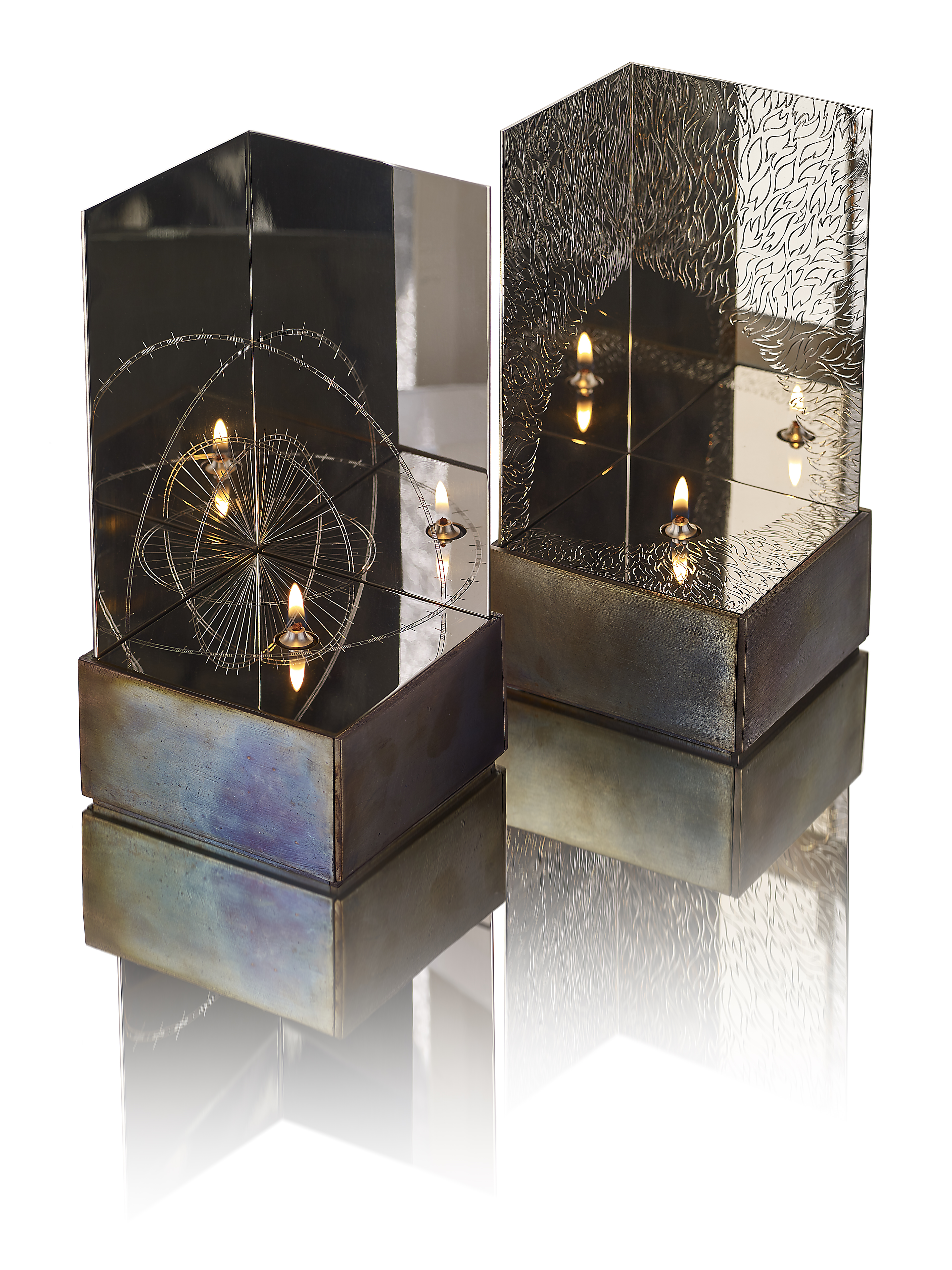 Pair of Oil Lamps